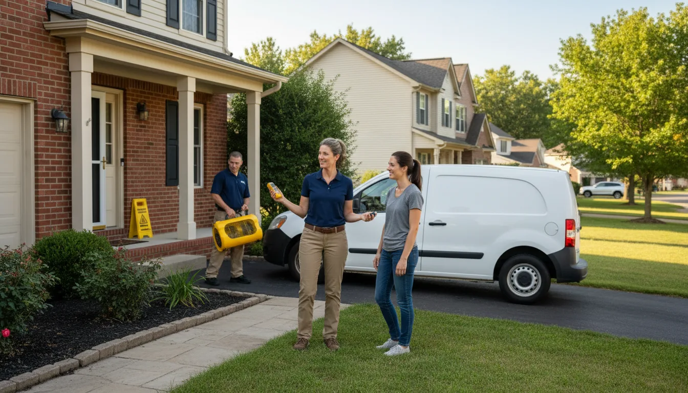 Residential water damage restoration in Pinecliffe, CO